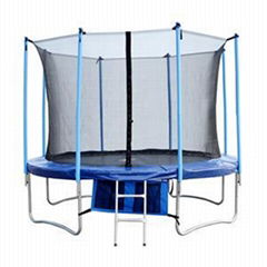 10FT Family Gardon Amusement Round Spring Trampoline With Net Inside