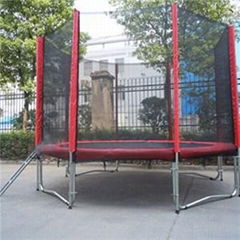 10FT Family Gardon Amusement Round Spring Trampoline With Net Outside