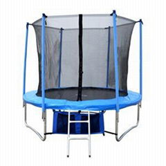 8FT Family Gardon Amusement Round Spring Trampoline With Net Inside