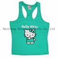 100% cotton girl's vest   hello kitty