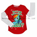 Sublimation&Four Color Printing girl's T-shirt