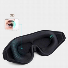 3D Eyeshade Sleeping Eye Mask Home Blocks Out Light Portable Travel Sleep Mask (Hot Product - 1*)
