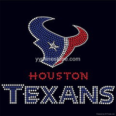Sport Hotfix Motif Houston Texans Rhinestone Transfer