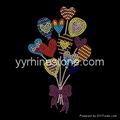 colorful balloon hotfix rhinestone transfer