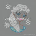 Hot sale Frozen Anna Elsa heat Rhinestone Transfers 5