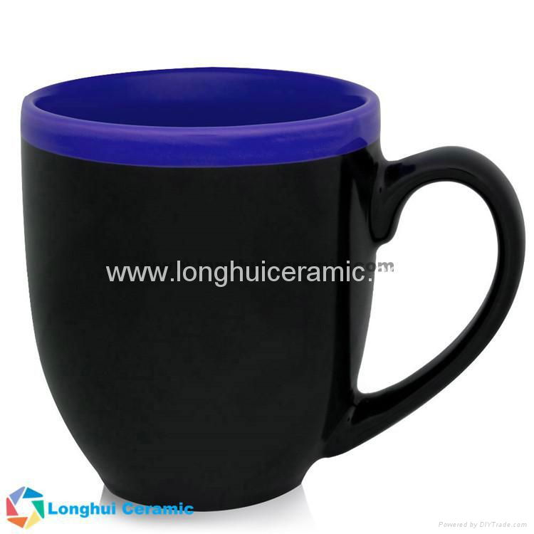 Two-tone halo customizable bistro ceramic mug 2