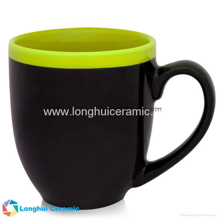 Two-tone halo customizable bistro ceramic mug 5