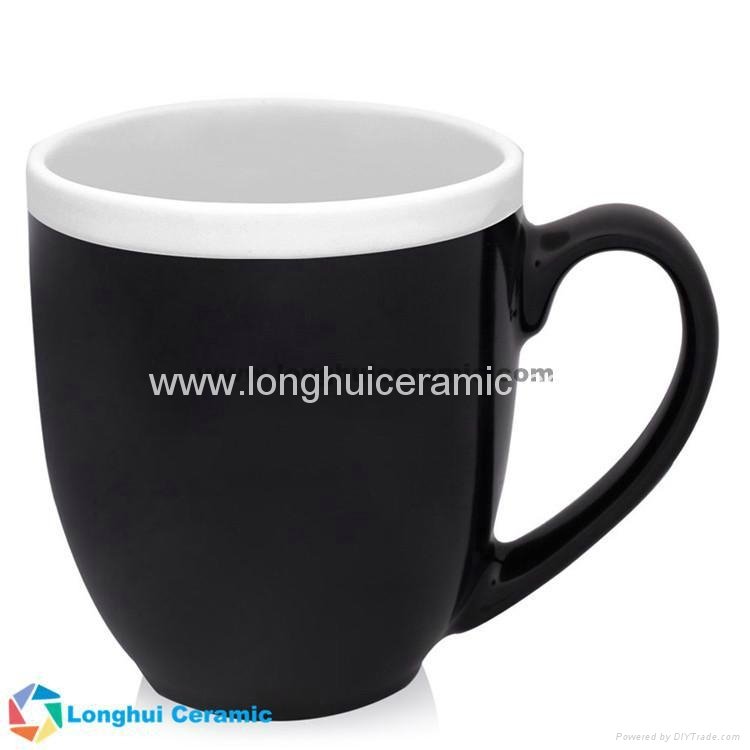 Two-tone halo customizable bistro ceramic mug 4