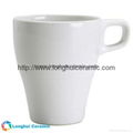 Elegant solid glaze ceramic coffee mug