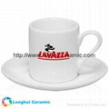 3oz Elegant white porcelain Espresso