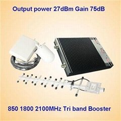 2G 3G 4G AWS 850 1900 2100MHz Tri Band Signal Booster