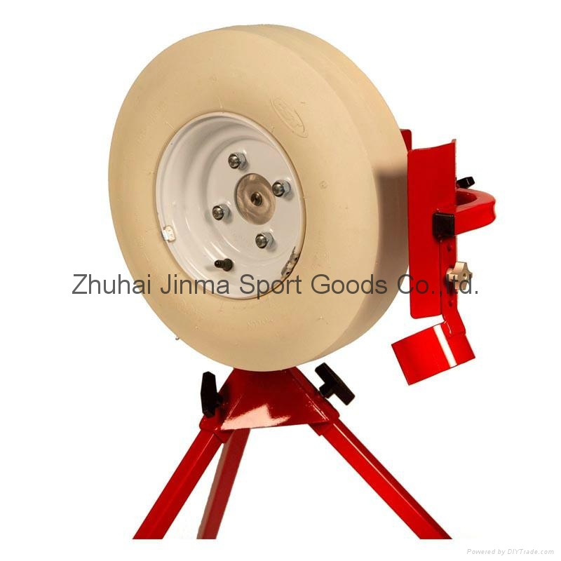 NEW First Pitch Baseline Real Softball & Baseball Pitching Machine