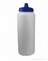 Boston Sports water bottle with Squeeze and Drink Cap