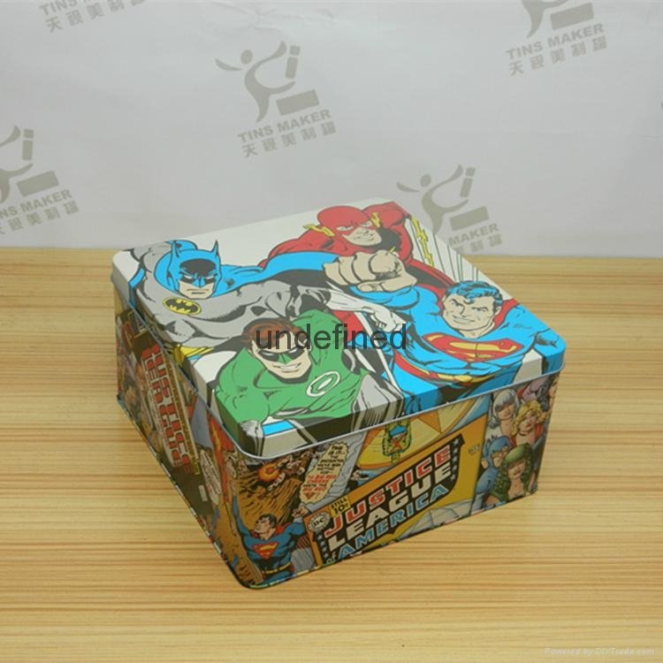 Square moon cake gift storage cans