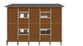  double layer factory built modular shop,8 rooms ,2 stories 2