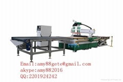 panel furniture wood working machine line