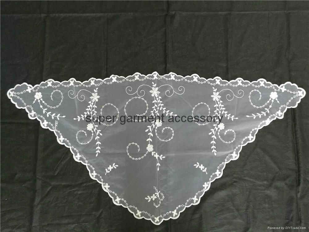 Polyester cheap triangle mantilla lace