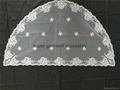 Latest French fashion style classic super soft triangle lace mantilla 115cm*50cm