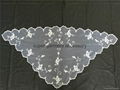 European traditional style noble classic embroidery lace white mantilla veils 1