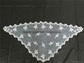 European traditional style noble classic embroidery lace white mantilla veils 3