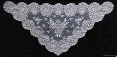 White Spanish style veil mantilla Catholic church chapel lace