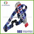 Custom eco-friendly polyester material adjustable bottle holder lanyard 