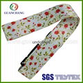 Custom promotion polyester material printed digital lock suitcase l   age strap 8