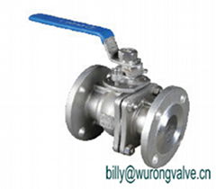 Stainless Steel 2PC Ball Valve Flange End