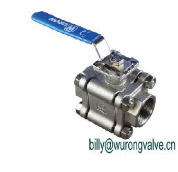 2000PSI High Pressure 3PC design Ball Valve Full Port With Thread End