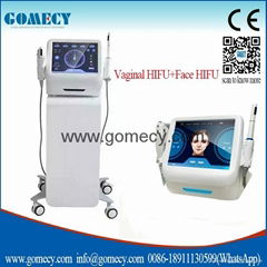 Ultrasound machine portable HIFU 2 hand piece for private part of female body