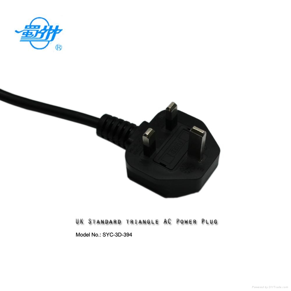 Hot sale UK Triangle AC power plug - SYC-3D-394 - Shuzhou (China ...
