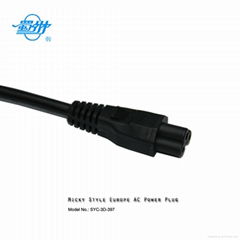 European standard Micky  3 pin female AC power plug