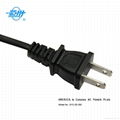 US standard 2 pin flat AC power plug 1