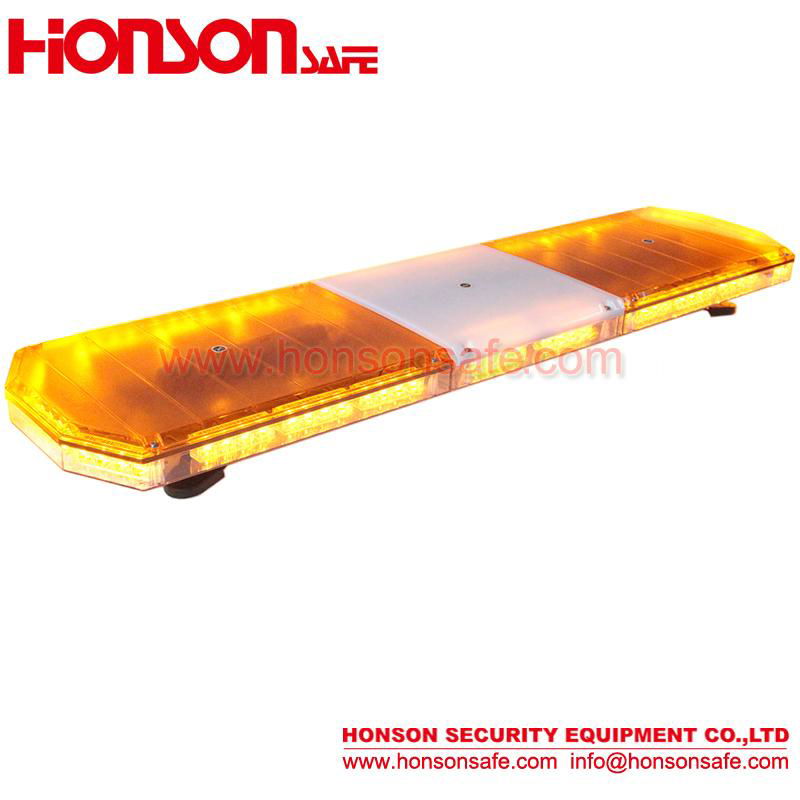 Low-profile LED Warning Flashing Vehicle Lightbar with 100W Siren Speaker HS4120 5