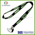 custom printed polyester fancy whistle lanyard 