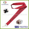 Rush Polyester custom logo printed lanyard  5