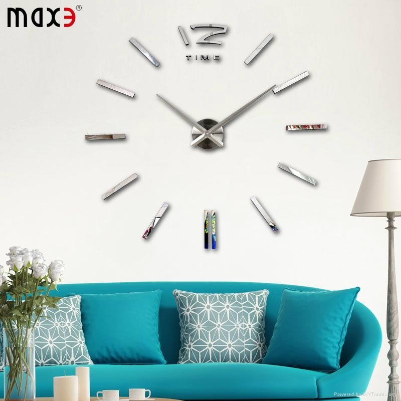 Silver color wall watch for home decor 