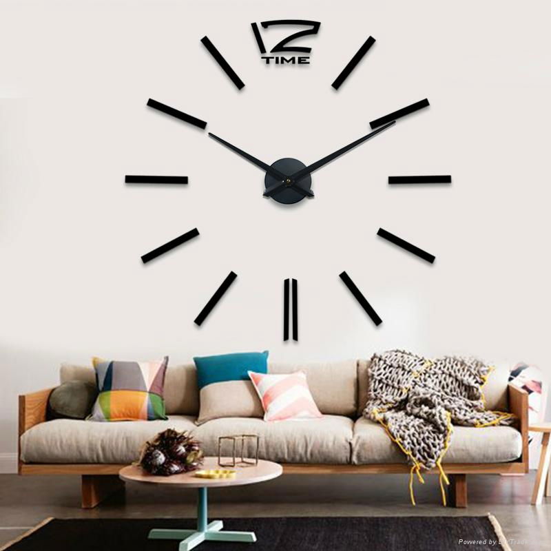 Silver color wall watch for home decor  4