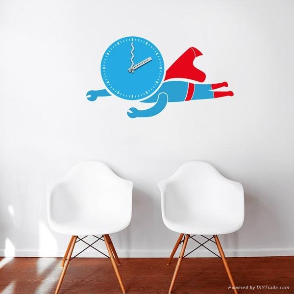 Creative wall sticker clock  2
