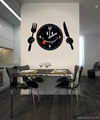 Creative wall sticker clock  4