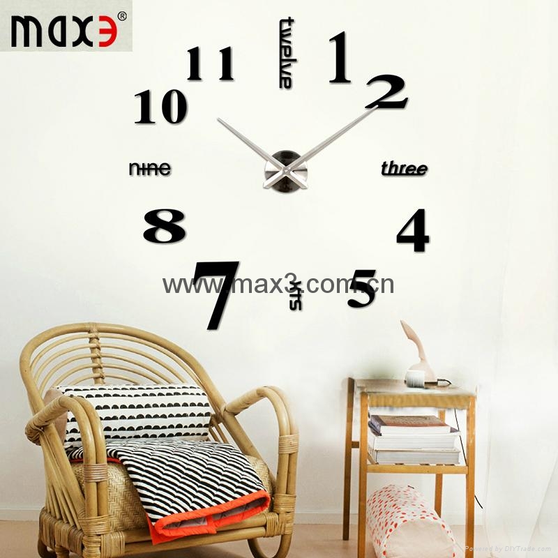 Diy different shape wall clock 