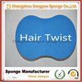 Lower distortion Various colors Polyurethane Salon Tool Hair Twist Sponges 1