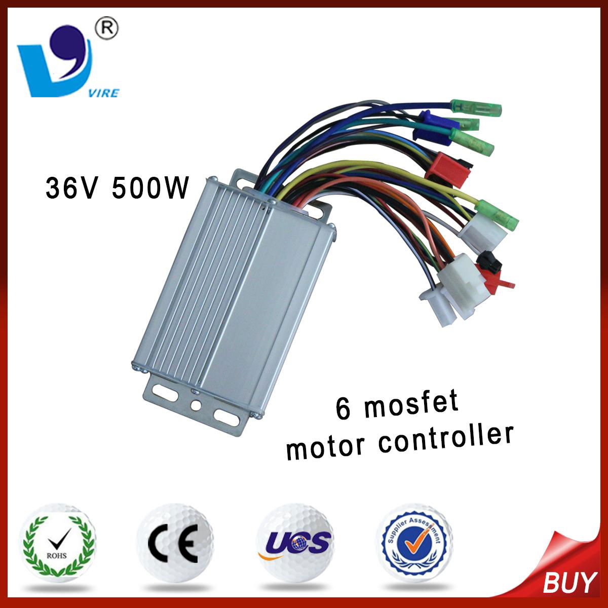 800w 36v Electric motor controller 6 Tubes 3