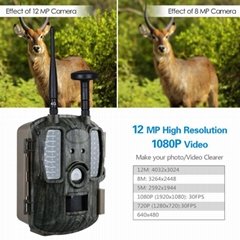 12mp Outdoor Infrared 4G cellular Game Scouting Camera sending big file