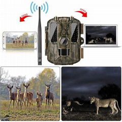 Waterproof Infrared 4G LTE cellular ghost trail camera no flash for security 
