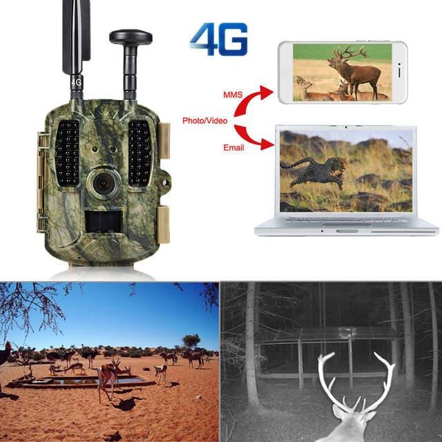 12mp Outdoor Infrared 4G cellular Game Scouting Camera sending big file 4