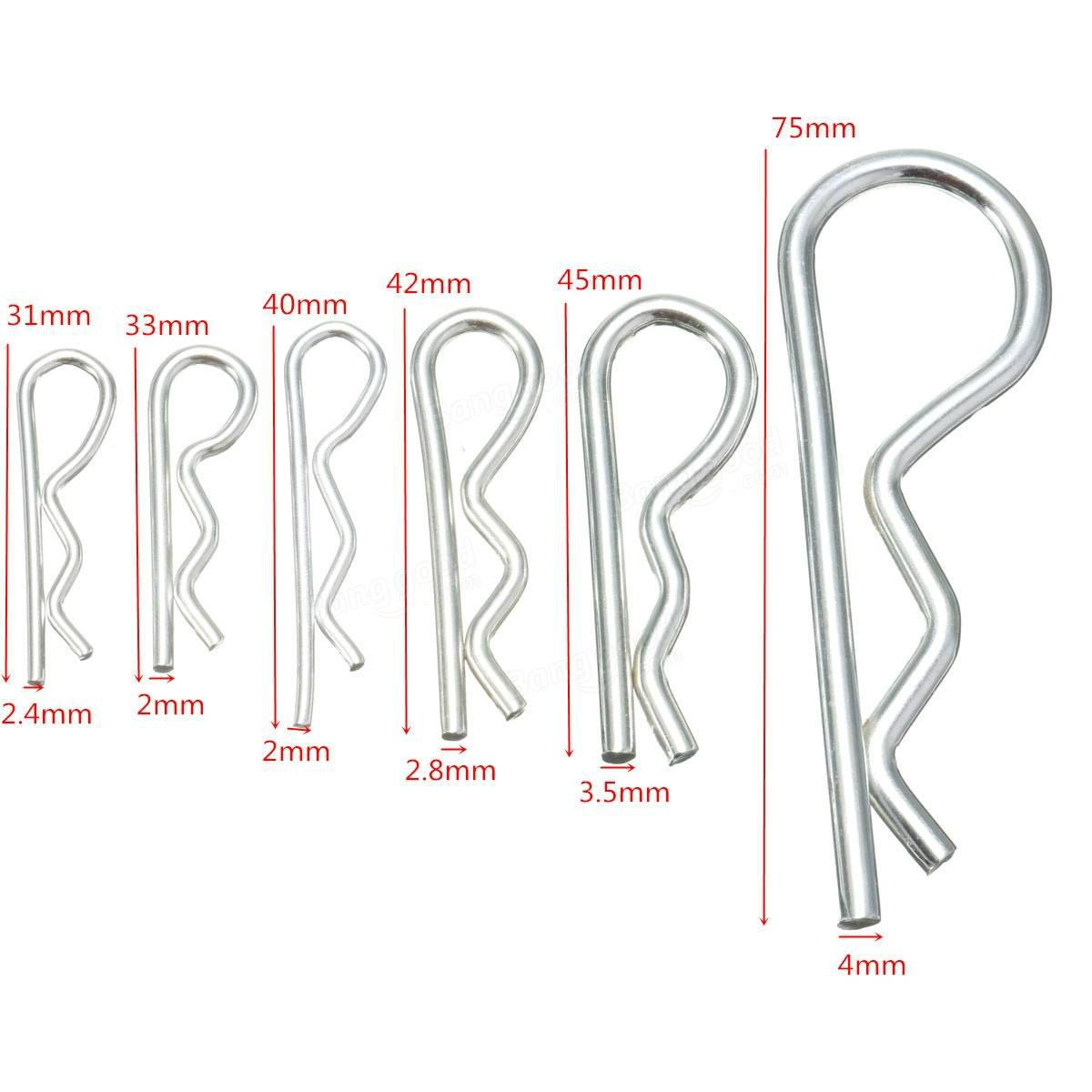R pins, R clips, R cotter pins wire R shape spring clips (China