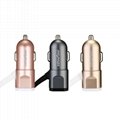 8pin Lighting Micro USB 2 in 1 3.4A Fast Charge Car Charger 4