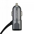 8pin Lighting Micro USB 2 in 1 3.4A Fast Charge Car Charger 3