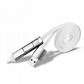 Micro&Lighting 2in1 Flat USB Data Cable for Samsung HTC Huawei iPhone Apple 4